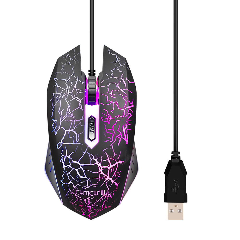 Wired Gaming Mouse 4 Buttons 5000DPI Mute Optical Computer Mouse Mice for PC Laptop Notebook Game Gamer Drop shipping