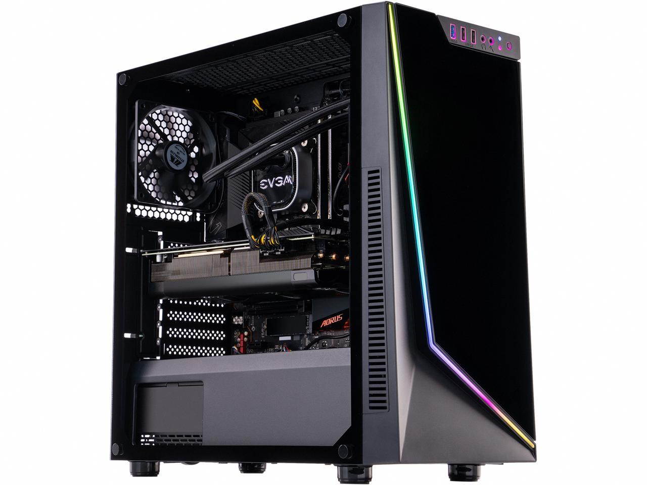 ABS Gladiator Gaming PC - Intel i7 10700KF - GeForce RTX 3070 8GB - 16GB DDR4 3200MHz - 1TB M.2 NVMe SSD - EVGA CLC 280MM RGB AIO - Windows 10 Home 64-bit Desktop Computer