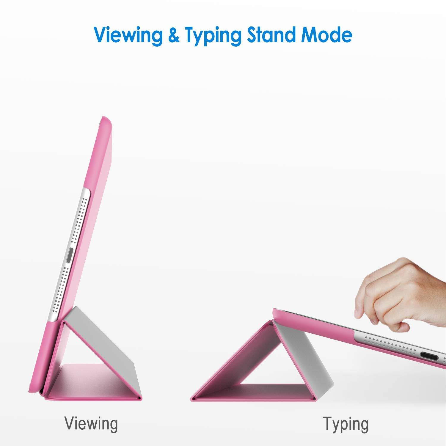 JETech Case for Apple iPad Air 1st Edition (NOT for iPad Air 2), Smart Cover with Auto Wake/Sleep, Pink
