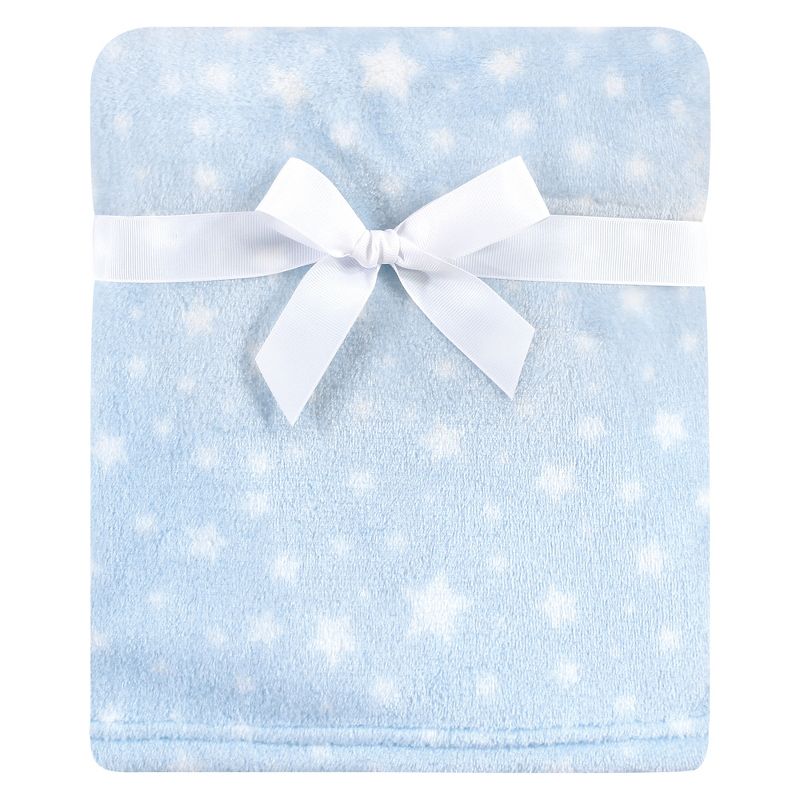 Hudson Baby Infant Boy Plush Blanket with Security Blanket, Boy Gray Fox, One Size