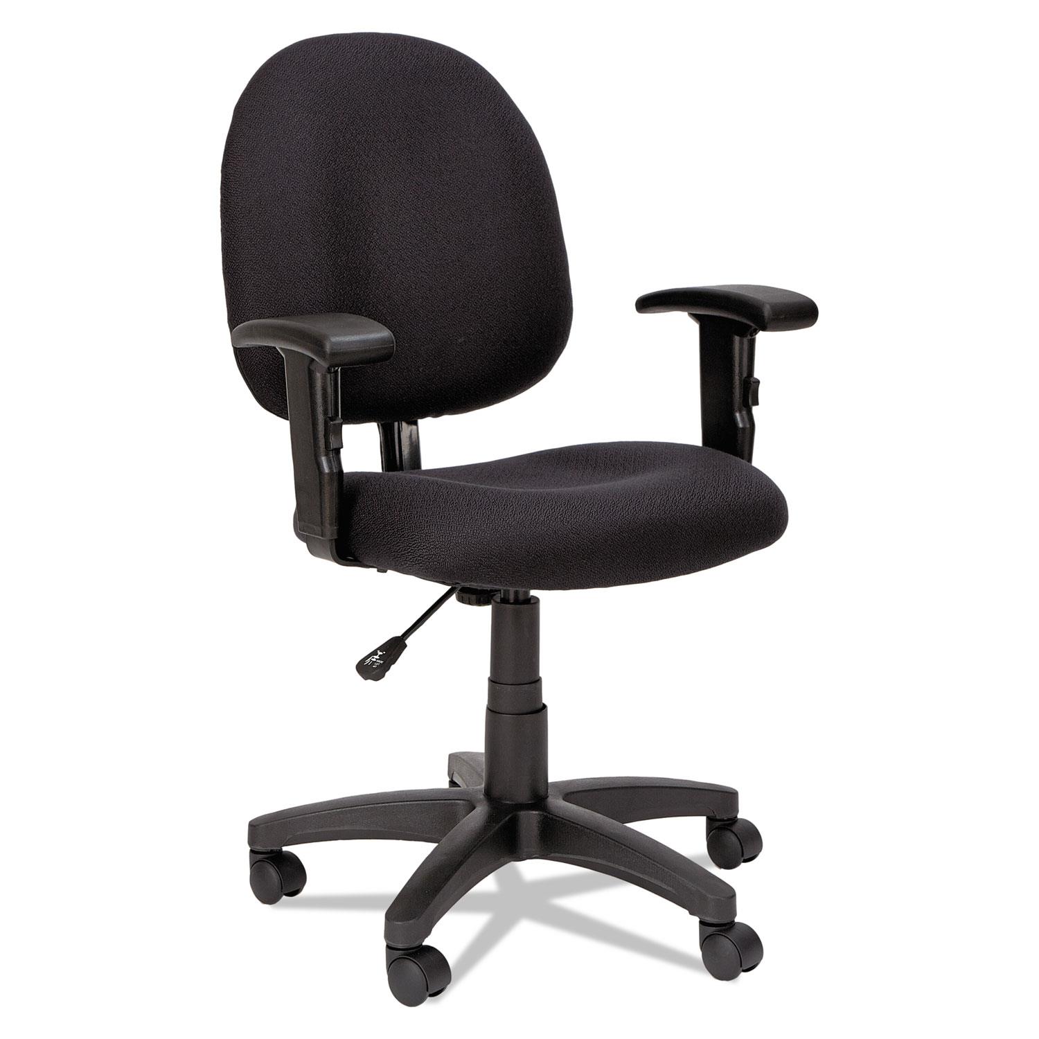 Alera Essentia Series Swivel Task Chair with Adjustable Arms, Black VTA4810