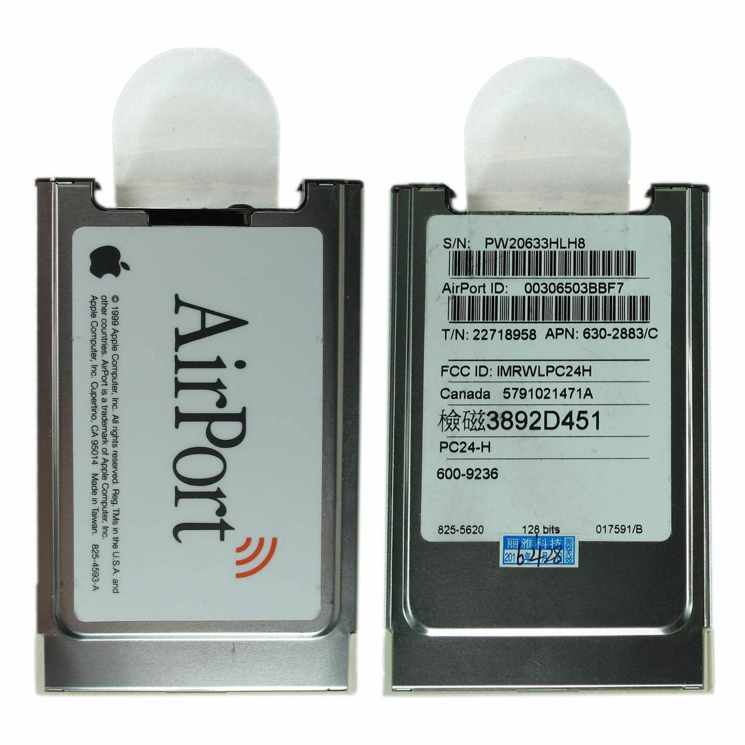 WiFi Card 802.11b G3 G4 Mac iMac iBook Cube desktop Apple Airport Wireless Card