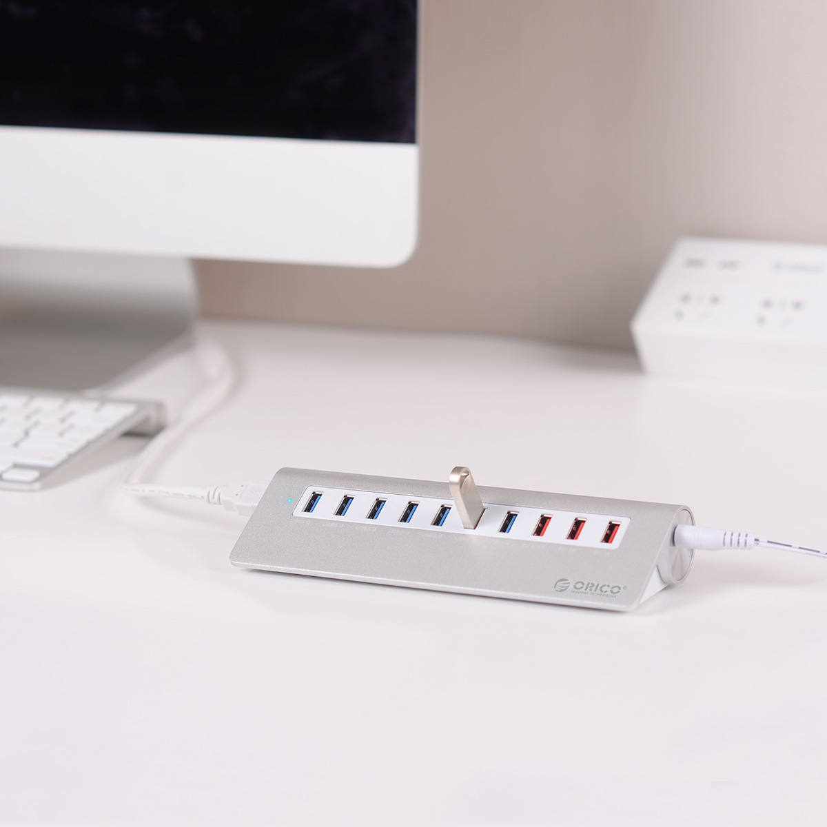 Madeng USB 3.0 HUB Adapter Extender Mini Splitter Box 3 Ports for PC Laptop Macbook Mobile Phone High Speed U Disk Reader