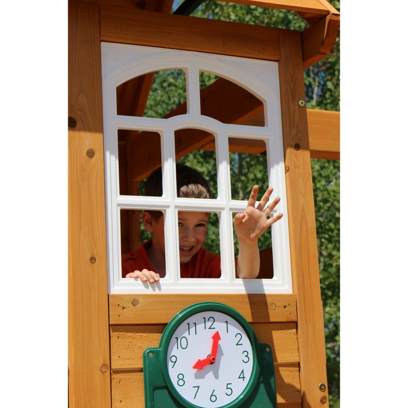 KidKraft Creston Lodge Wooden Swing Set/Playset