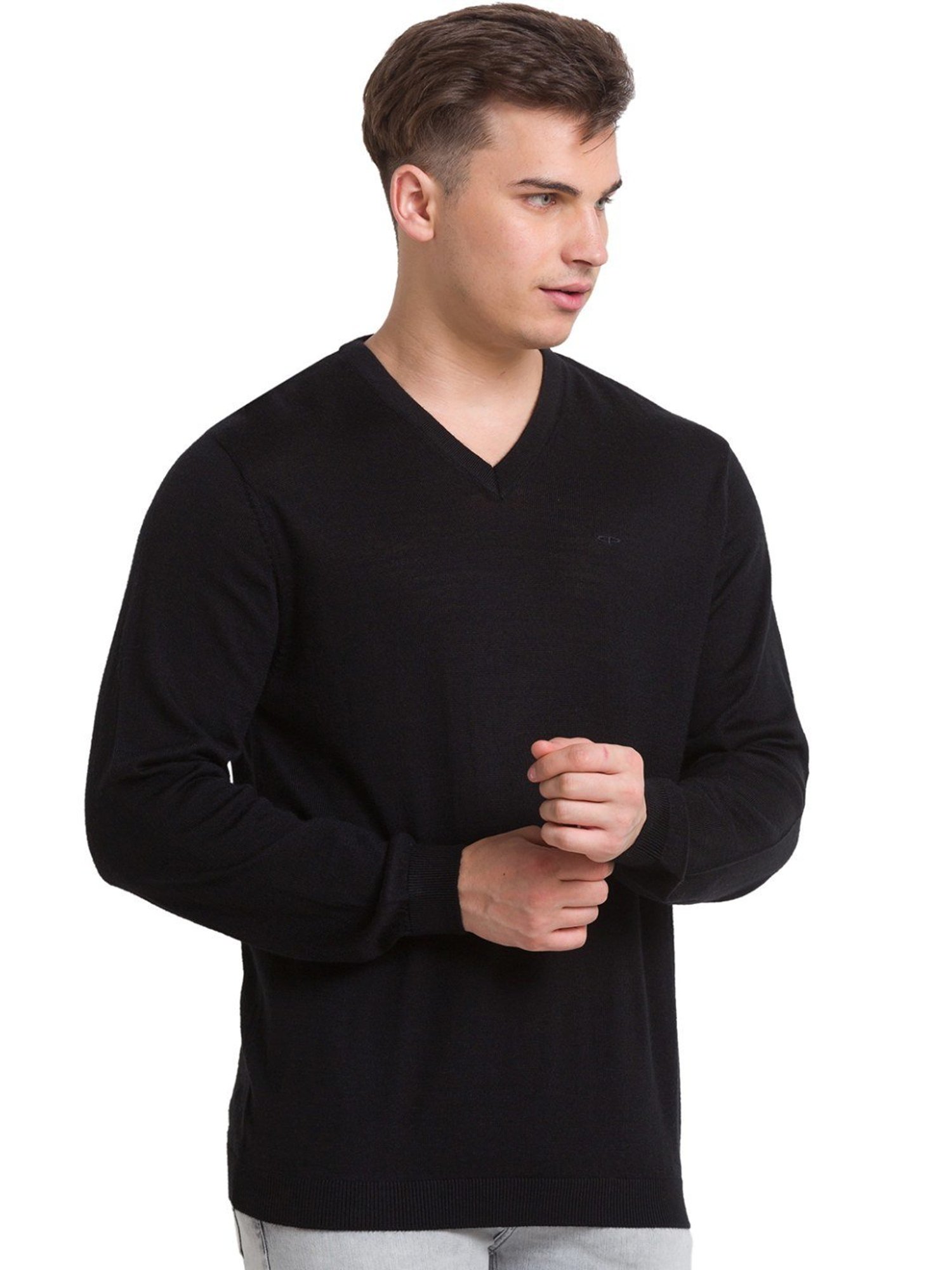 ColorPlus Black Tailored Fit Sweater