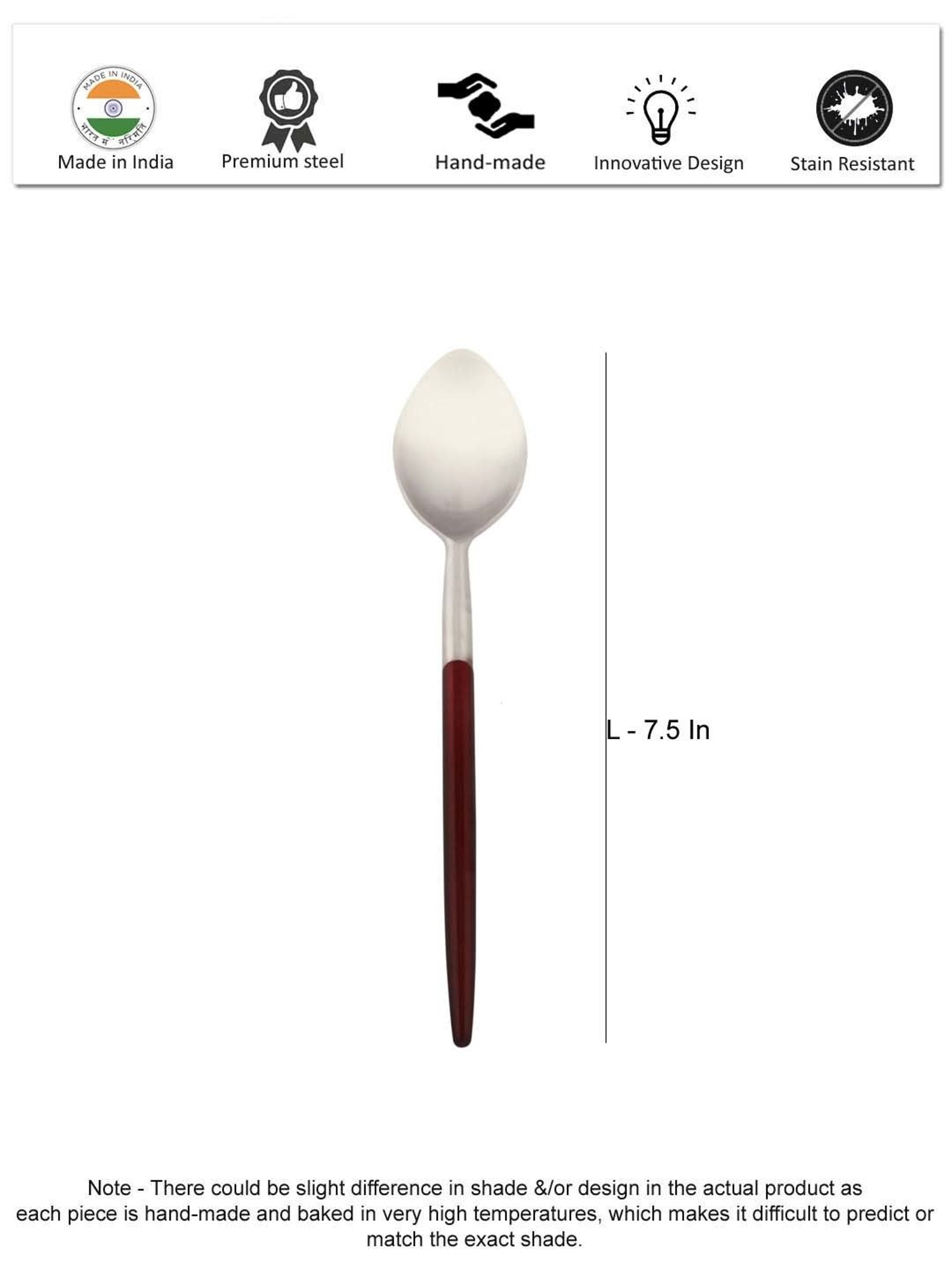 Sumeet S.S.Big Serving&Cooking Spoon Set-5pc(1 Turner,1Serving Spoon,1Skimmer,1Basting Spoon,1Ladle)