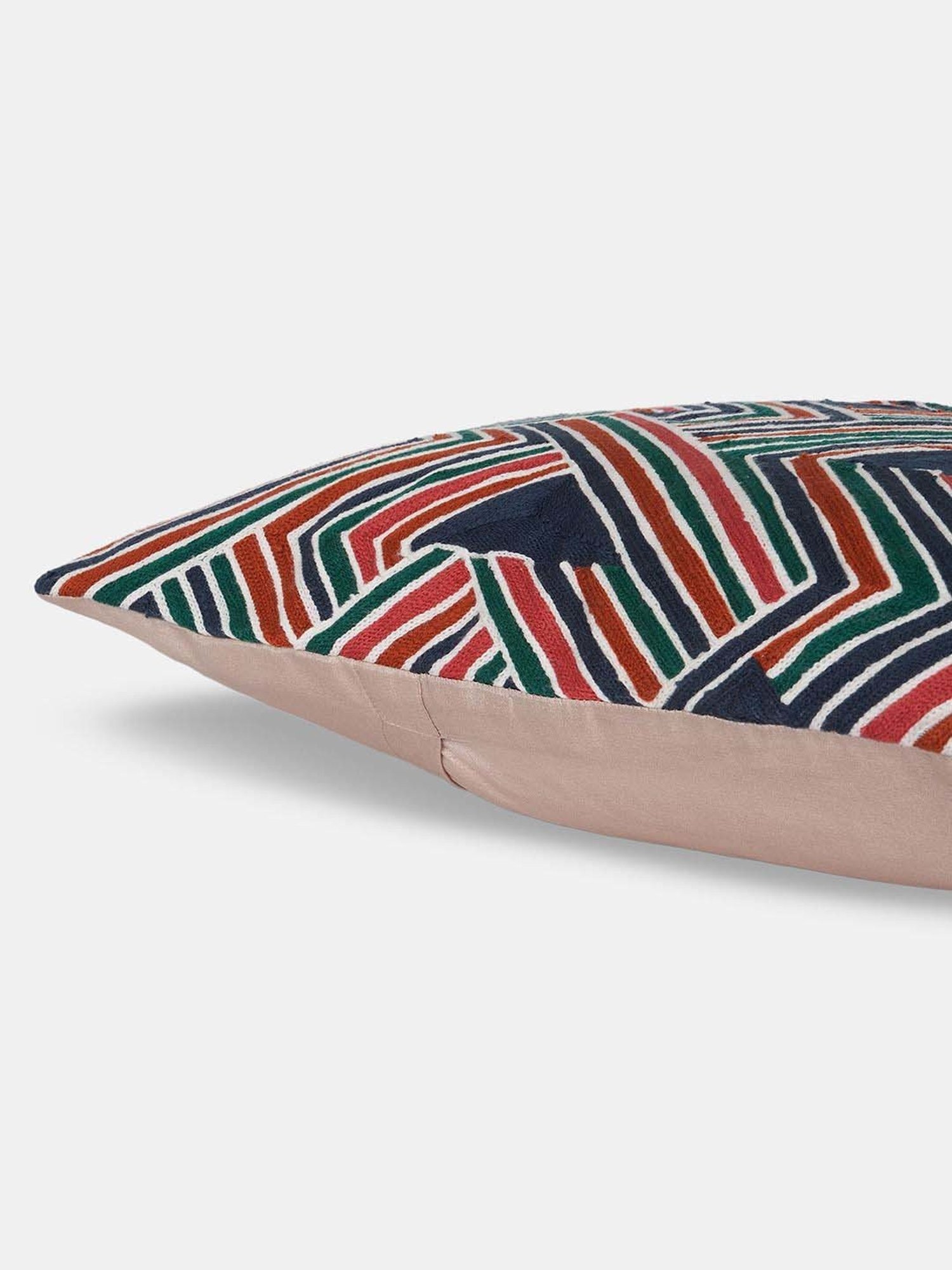 Living Scapes by Pantaloons Multicolor Fabric Cushion Cover