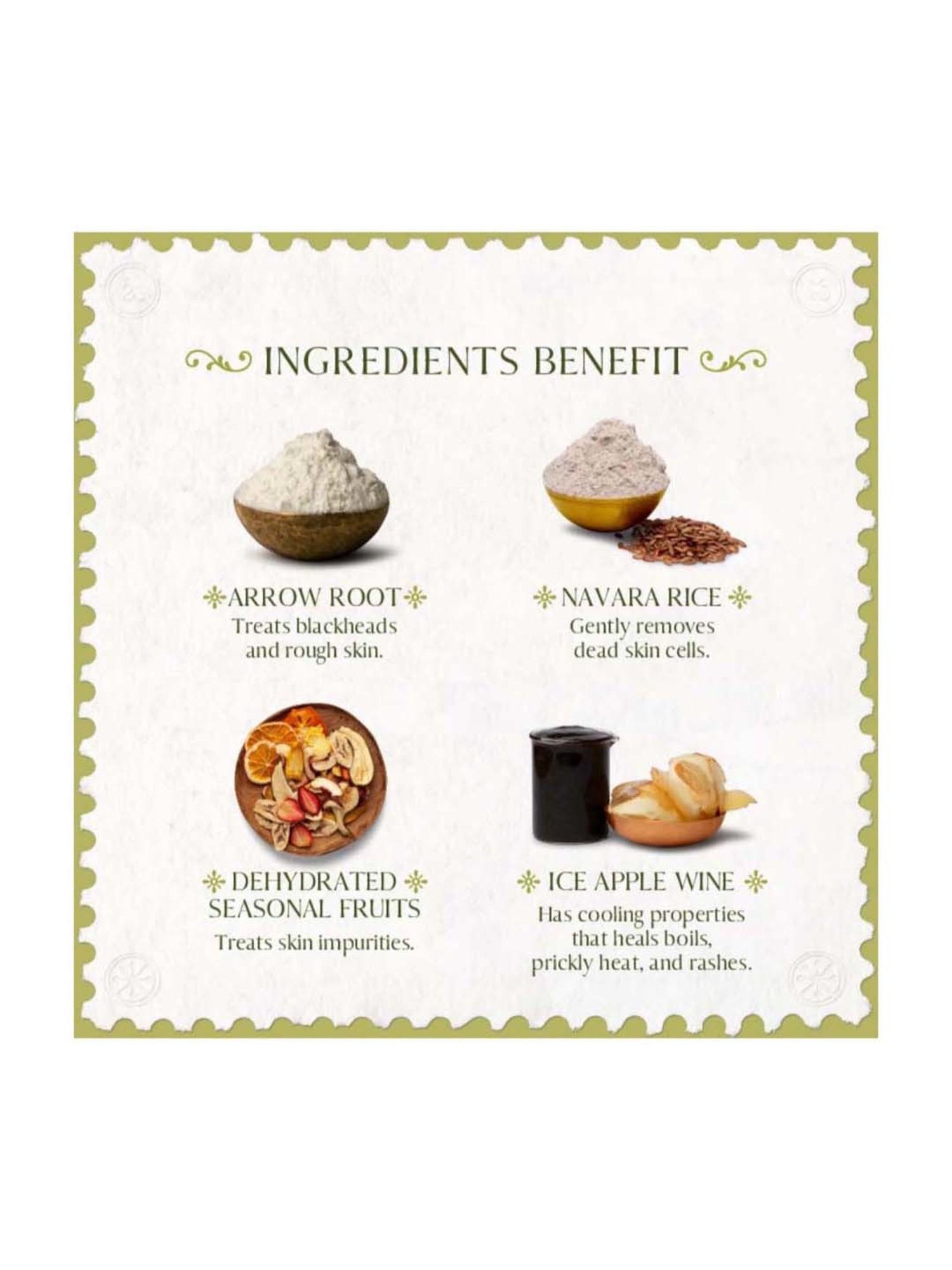 Old School Rituals Arrack of Ice Apple & Fruits De-Tan Scrubbing Mask - 50 gm