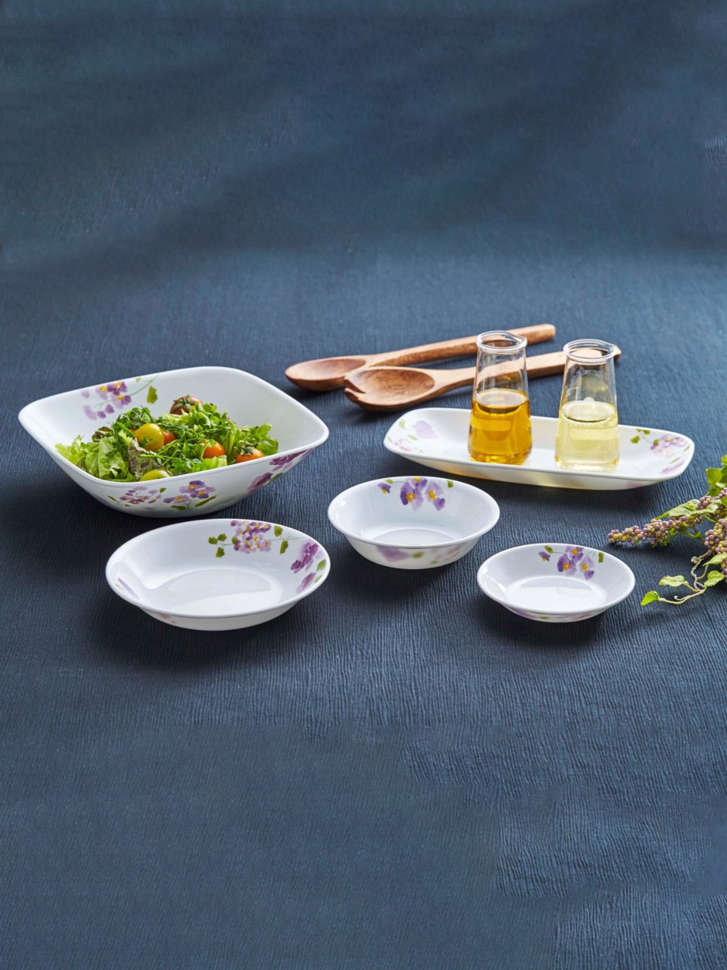 Corelle Asia Violet Mist 532ml Soup Bowl Pack of 3