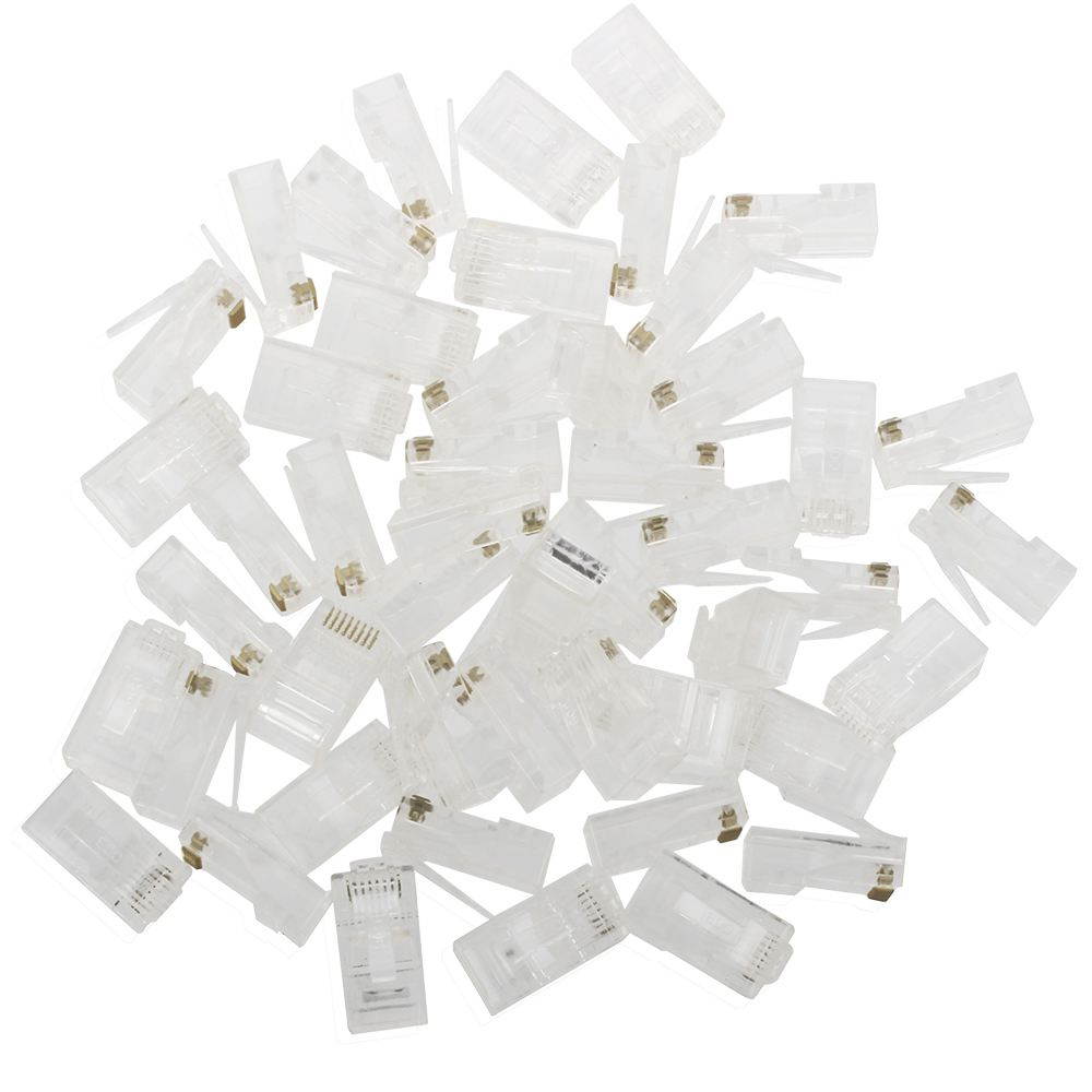 500 Pack of Battleborn RJ45 Connectors Ethernet Network Cord Plugs - 500pcs Lot