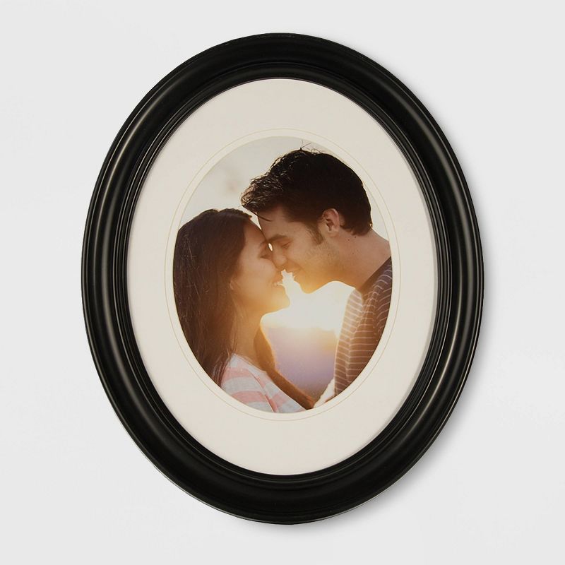 8" x 10" Oval Frame Black - Gallery Solutions