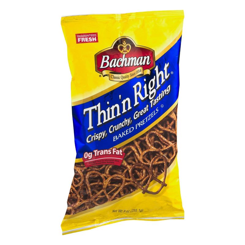 Bachman Thin'n Right Pretzels - 9oz