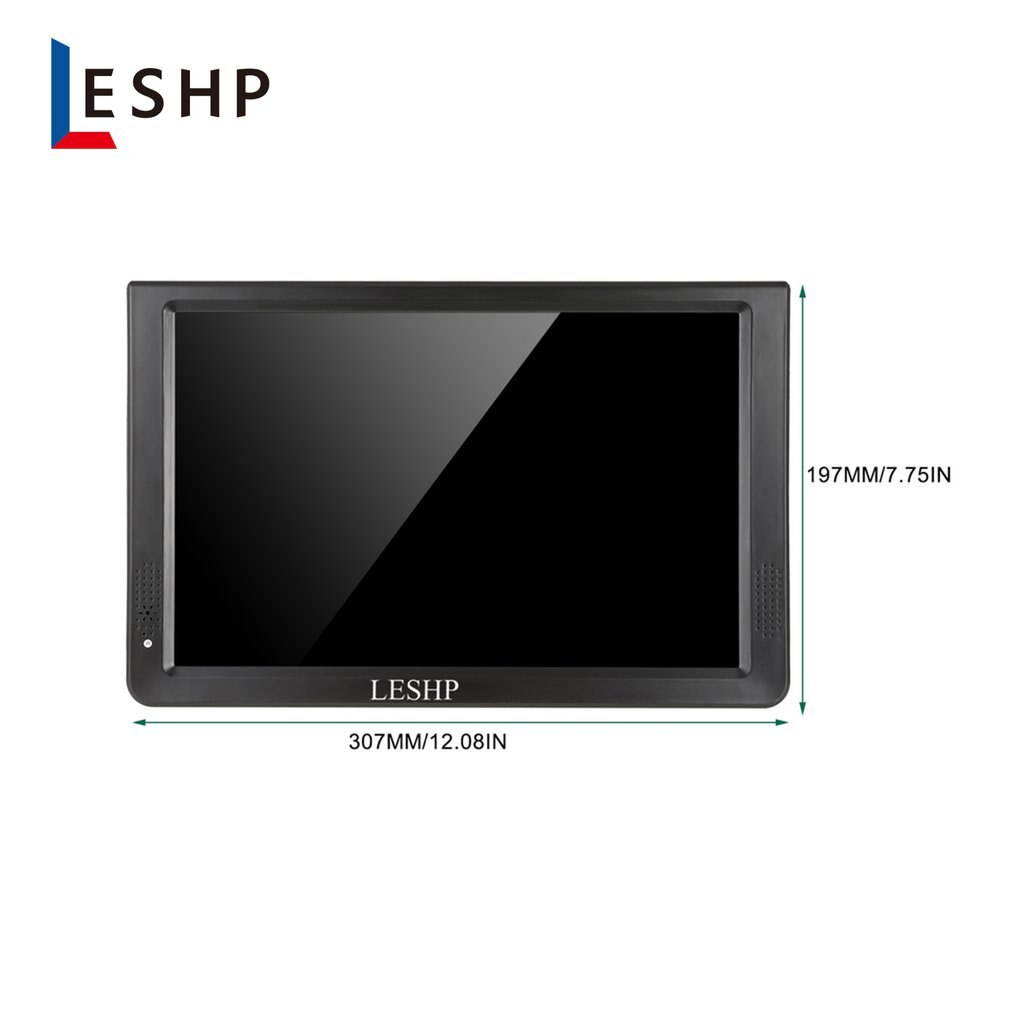 Lejiahong LESHP Portable D12-ATSC Multimedia Player LCD Display with Digital TV Tuner 12.1 inch Monitor LED Panel Driver HD USB/TF