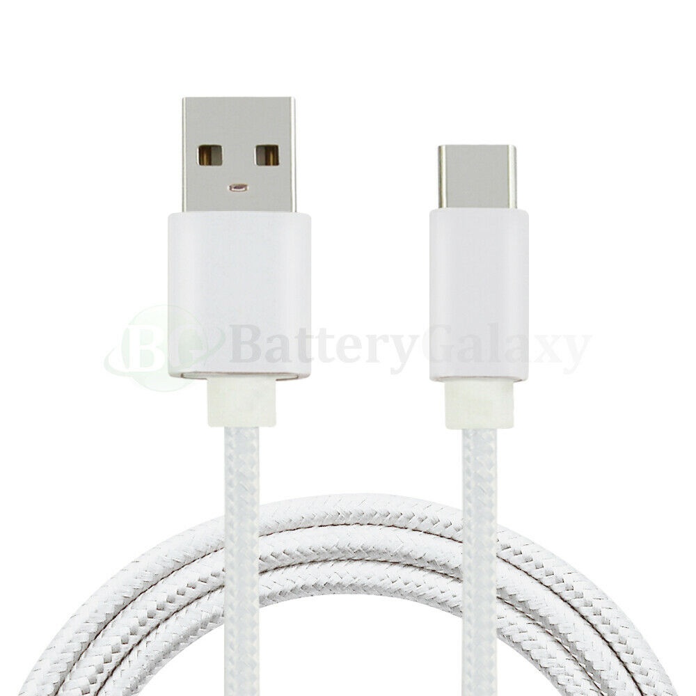 For  Galaxy A11 A01 A51 A71 Type-C 3/6/10 FT Charging Cable Charger WHITE