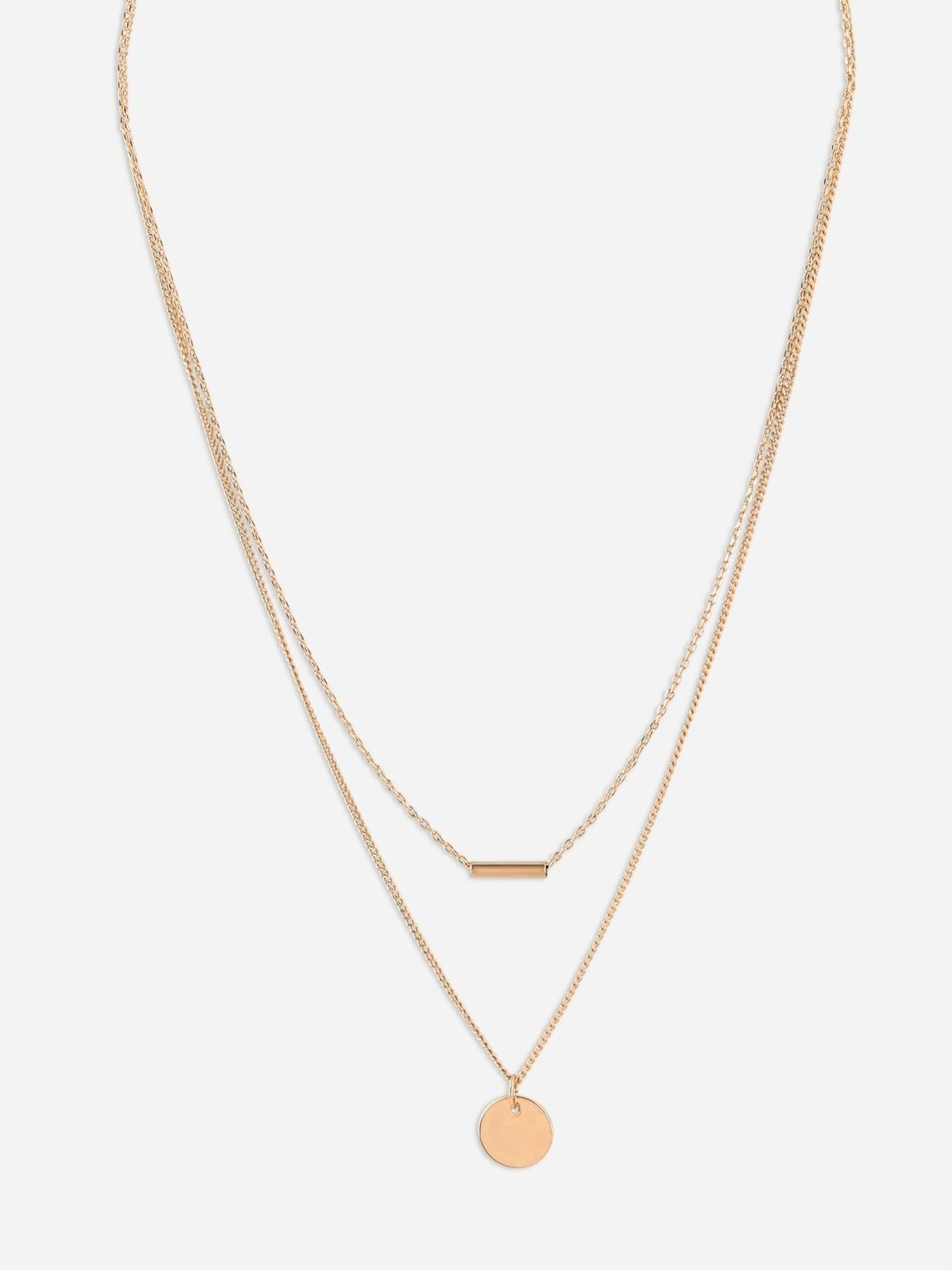 Toniq Gold-Plated Geometric Layered Necklace