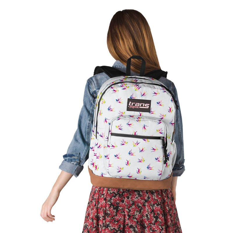 Trans by JanSport 17" Super Cool Backpack - Rainbow Birds