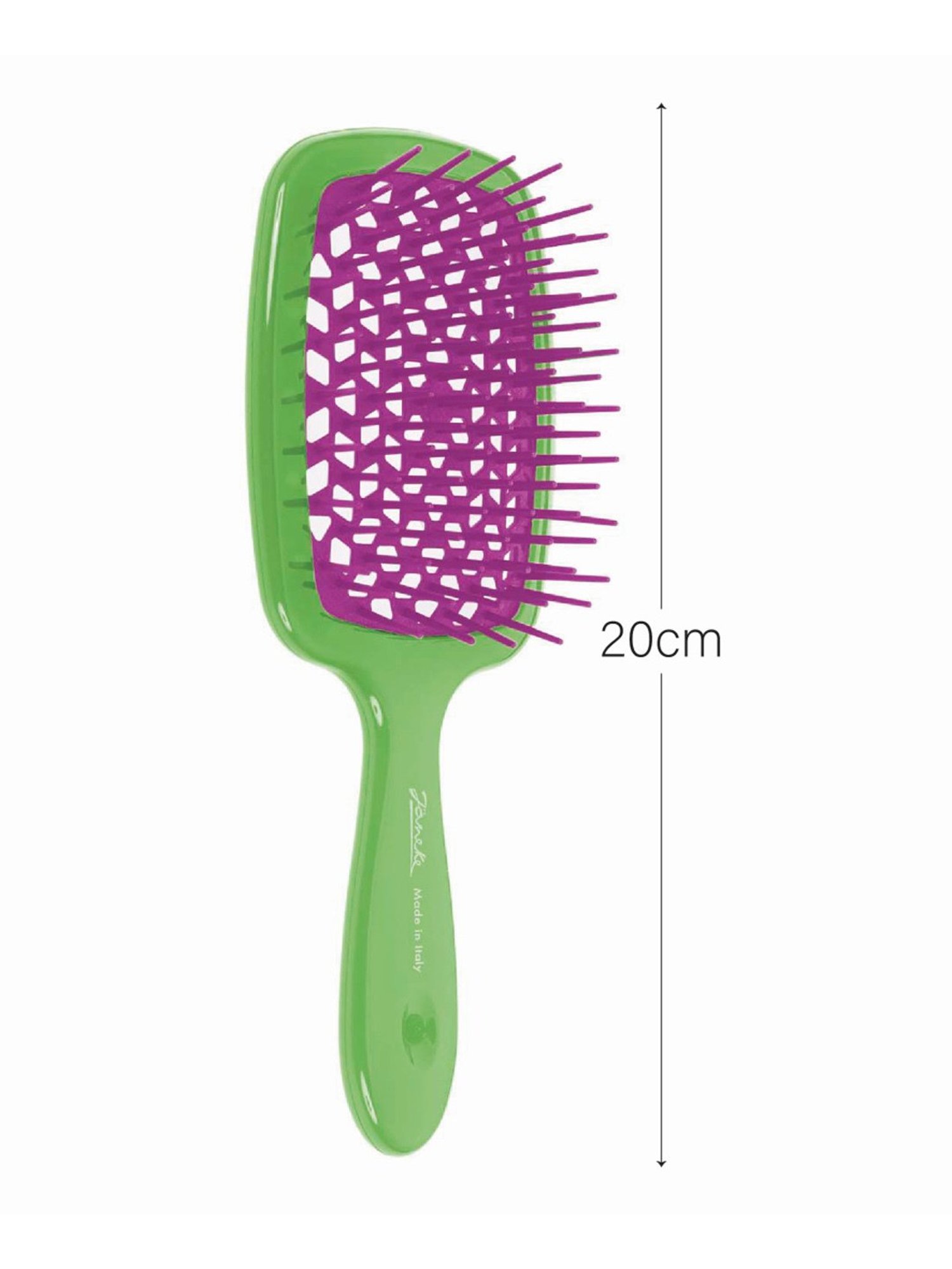 Janeke 1830 Professional Green & Purple Two-Color Super Brush