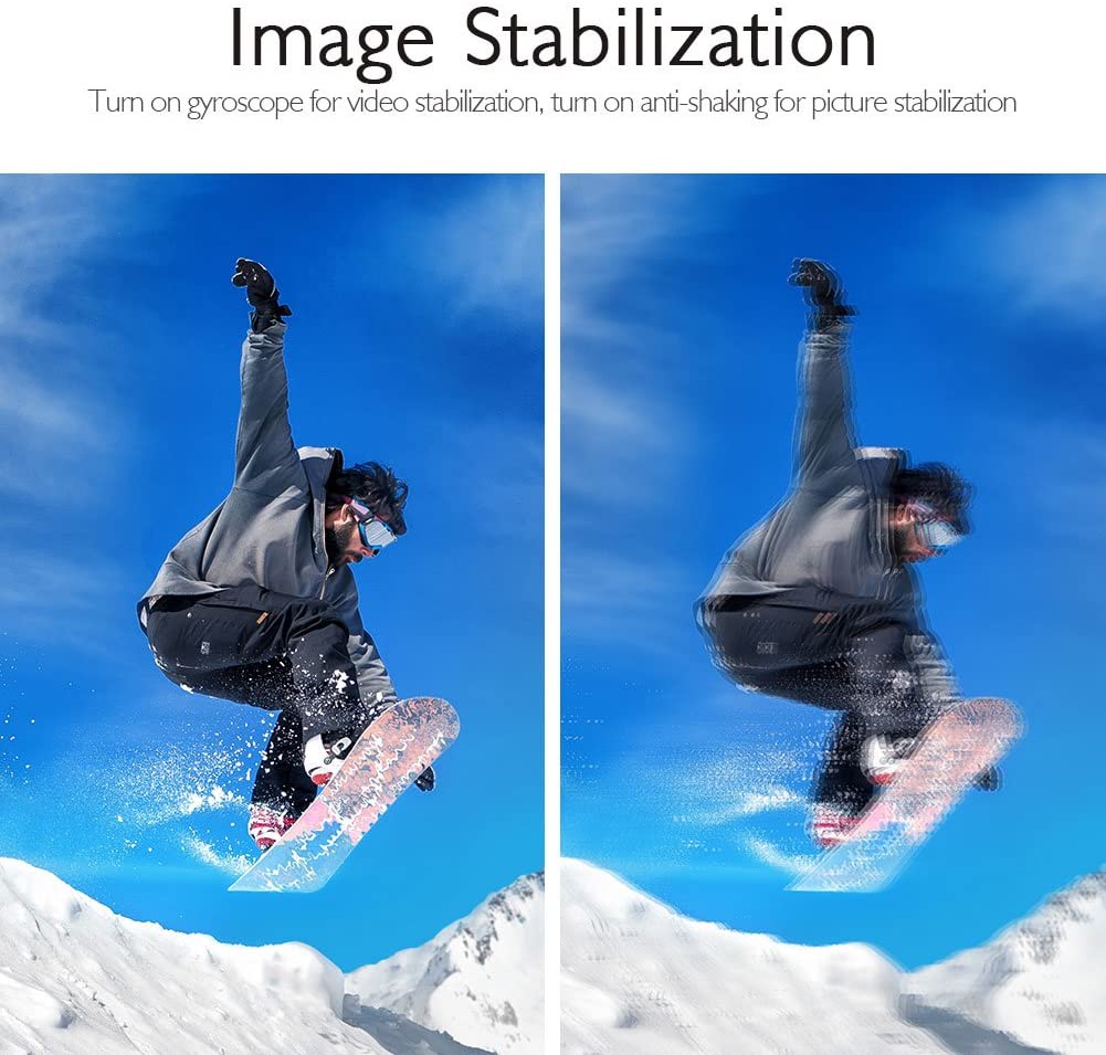 AKASO Brave 4 4K 20MP WiFi Action Camera Ultra HD with EIS 30m Underwater Waterproof Camera Remote Control 5X Zoom Underwater Camcorder with 2 Batteries and Helmet Accessories Kit