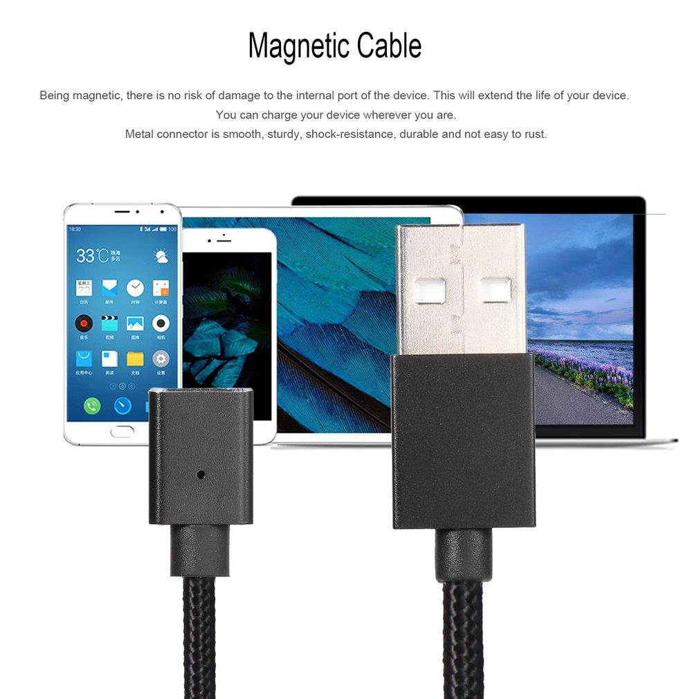 2 in 1 Micro USB & Type-C Magnetic Charging Cable Wire Adapter for Android