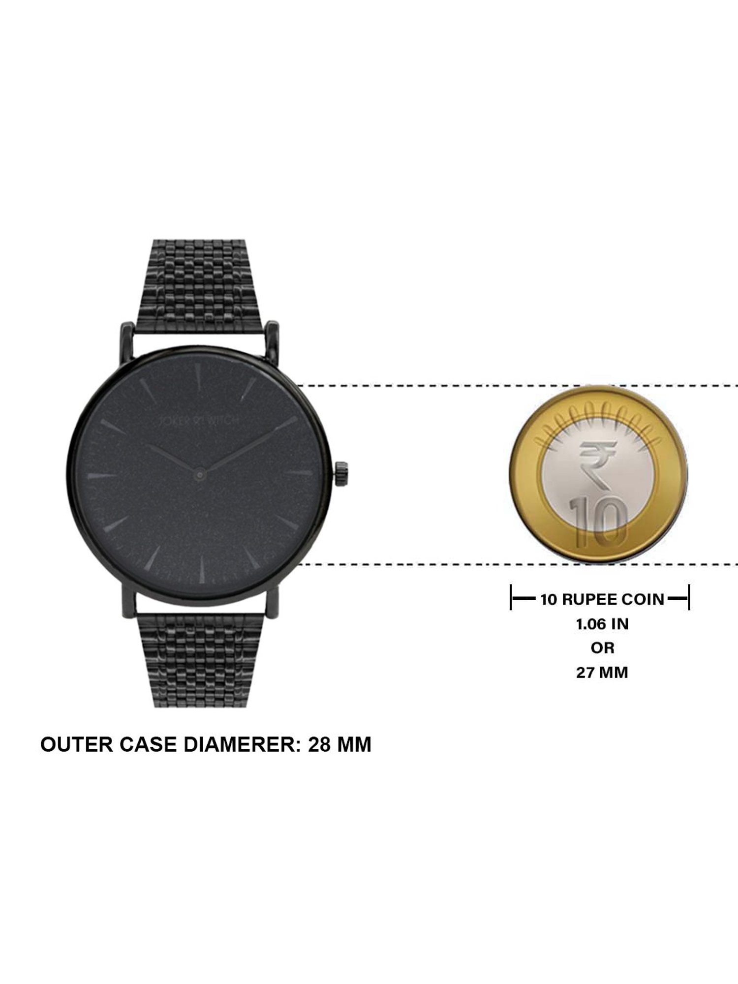 Joker & WItch JWGS85 Analog watch for Couples with Earring, Necklace & Ring