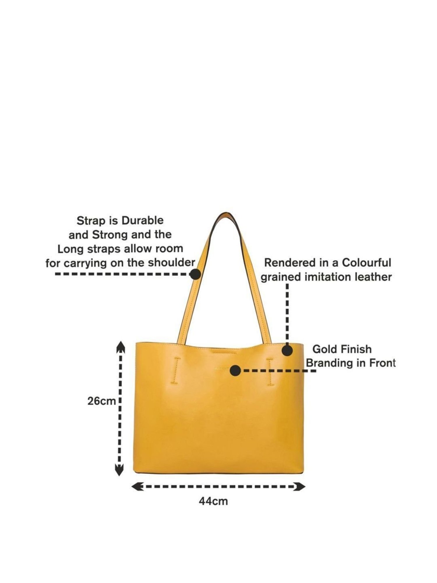 Call It Spring Black Combo Solid Large Tote Handbag