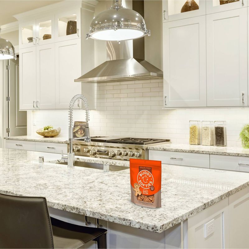 Buddy Biscuits Grain-Free Soft and Chewy Treats with Peanut Butter Dry Dog Treats - 5oz