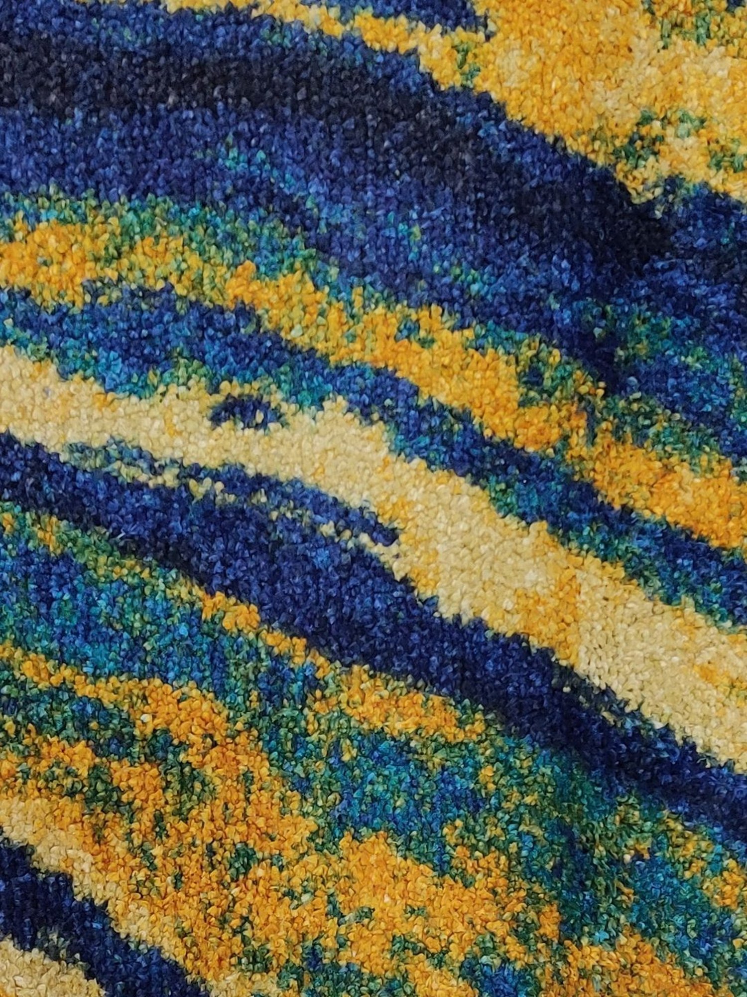 Bianca Multicolor Microfibre Non-Slip Rug