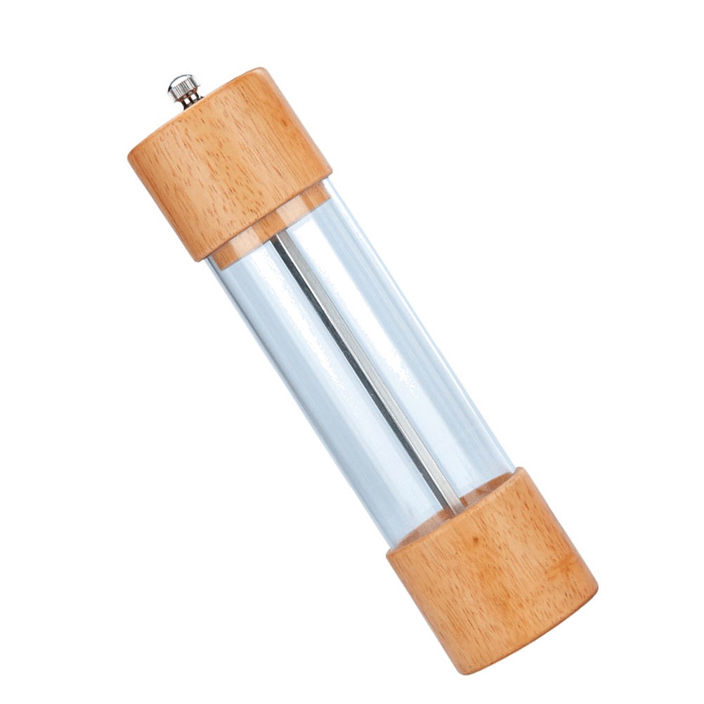 1pc Pepper Mills Storage Container Transparent Pepper Grinder Seasoning Bottle