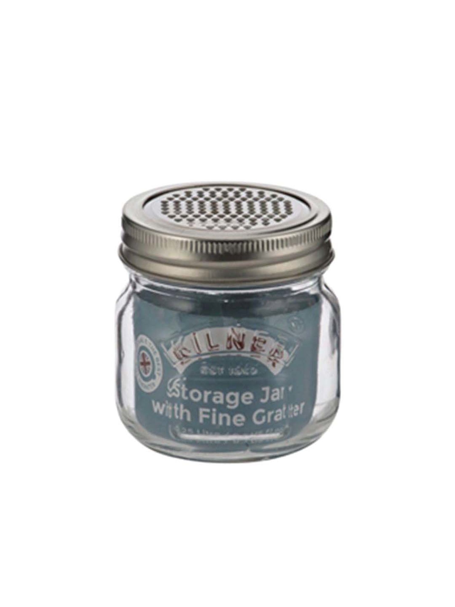Kilner Transparent Glass Storage Jar With Fine Grater Lid (0.25 L)