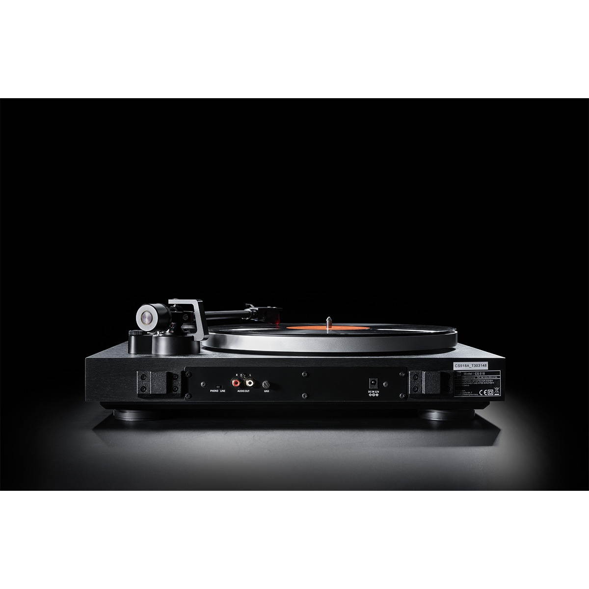 Dual CS 518 Manual Hi-Fi 3-Speed Turntable (Black Veneer)