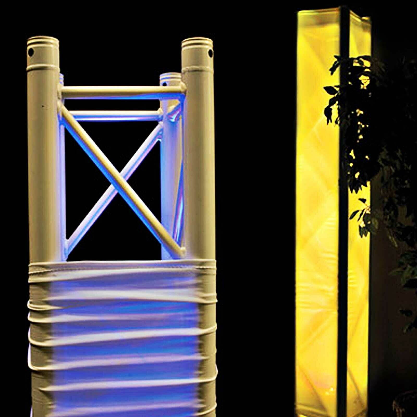 Global Truss SQ-4113 8.20FT/2.5M Square Box Segment w. White + Black Scrim Cover