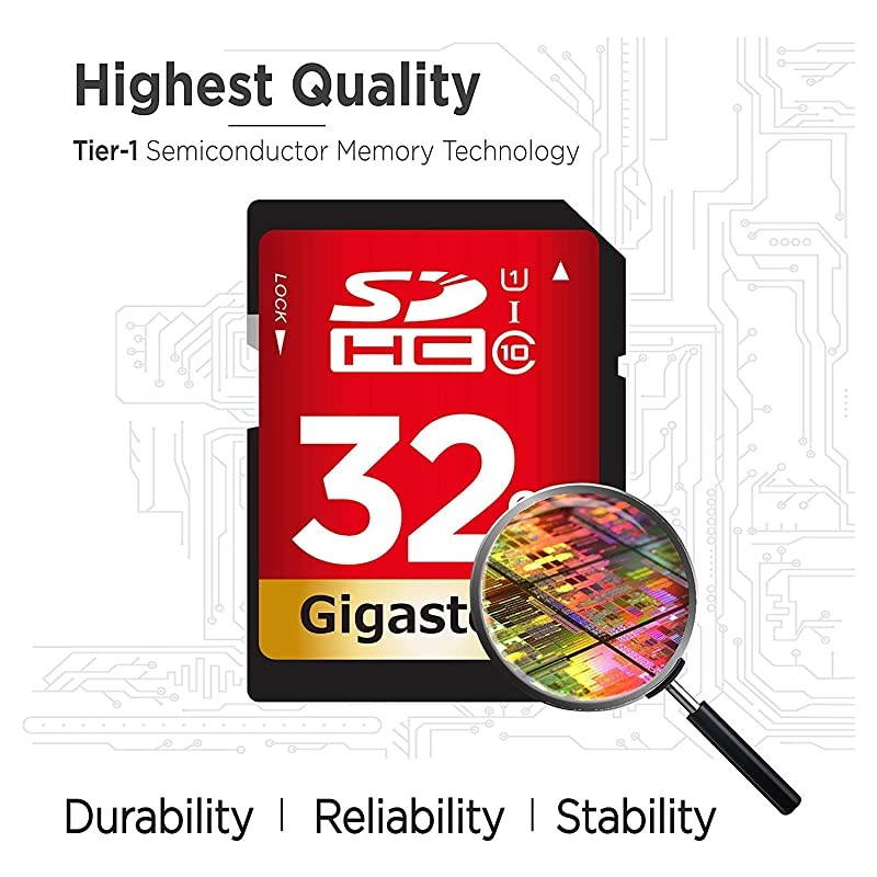 32GB 5 Pack SD Card UHSI U1 Class 10 SDHC Memory Card HighSpeed Full HD Video Canon Nikon Sony Pentax Kodak Olympus Panasonic Digital Camera