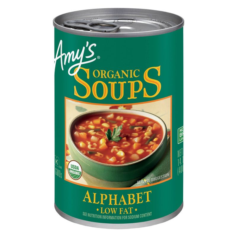 Amy's Organic Fat Free Alphabet Soup - 14.1oz