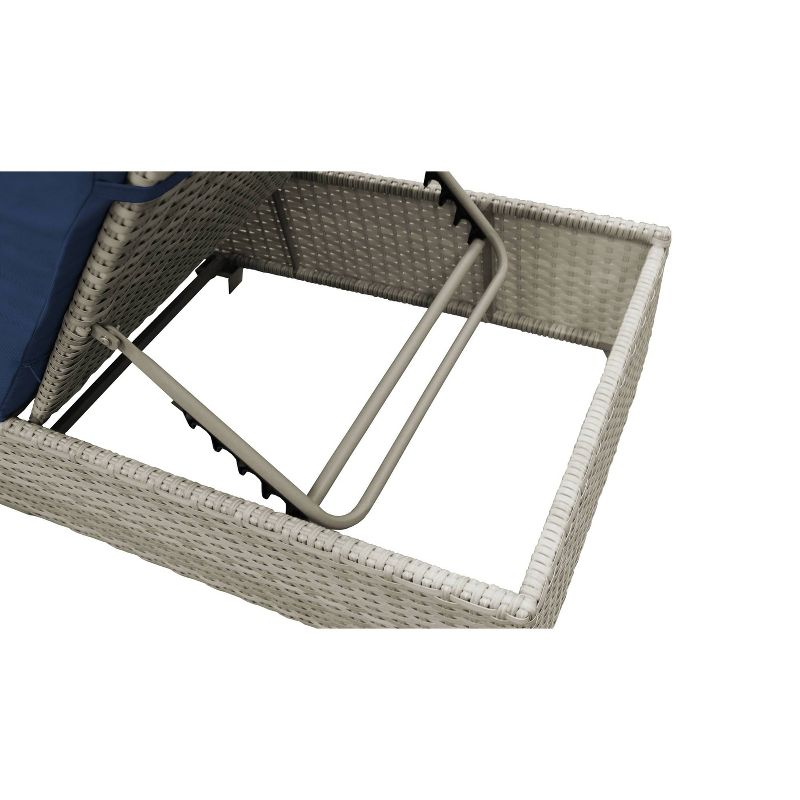 Fairmont 2pk Patio Chaise Lounges - Navy - TK Classics