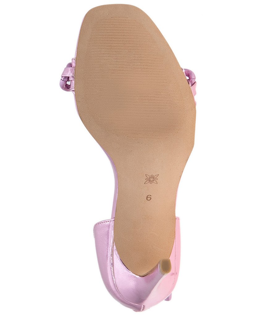 BCBGeneration Isinna Chain Straps Metallic Square Toe Dress Sandals