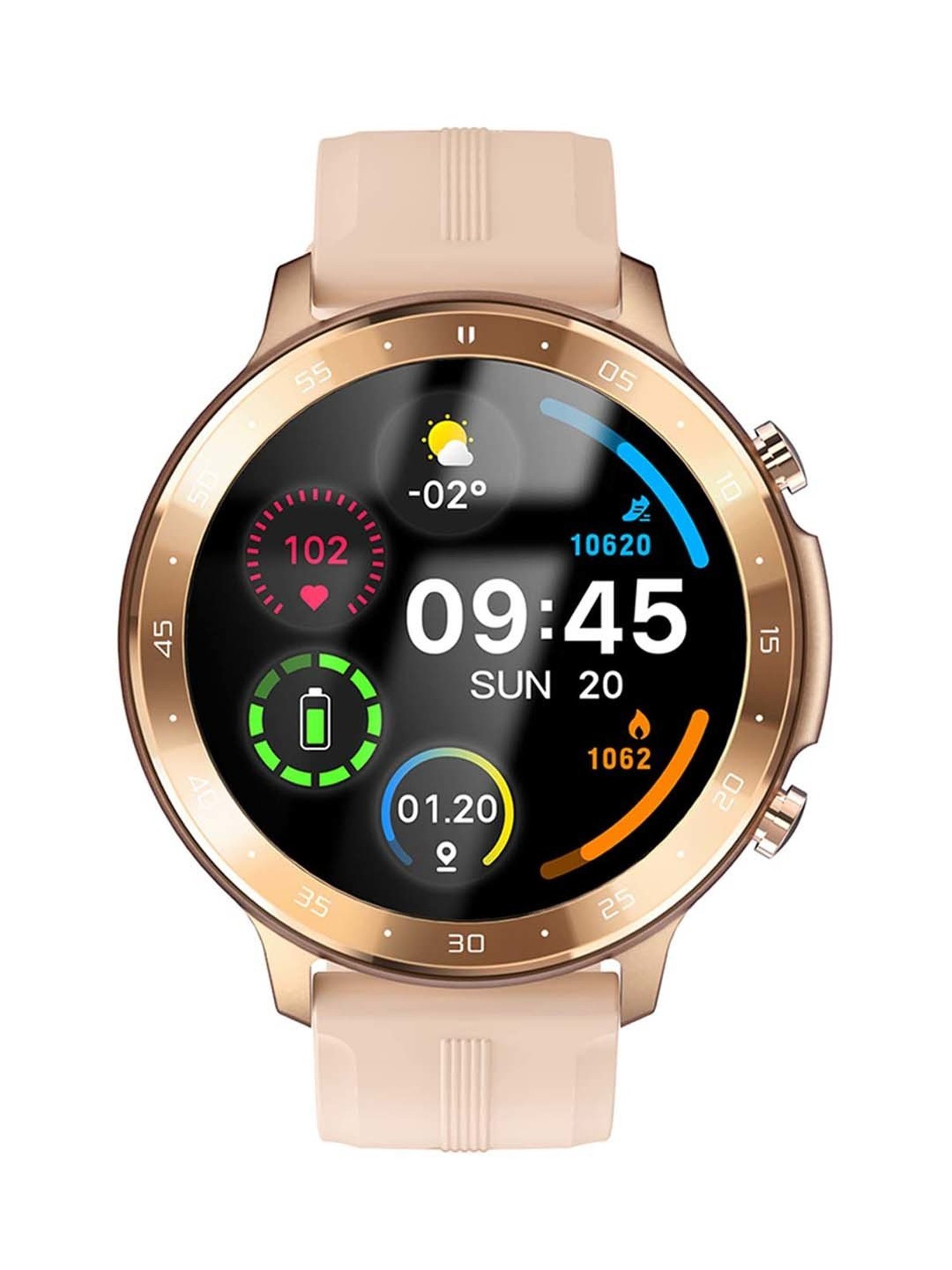 MAXX SX25 Pro Smart Watch with Bluetooth Calling (Rose Gold)