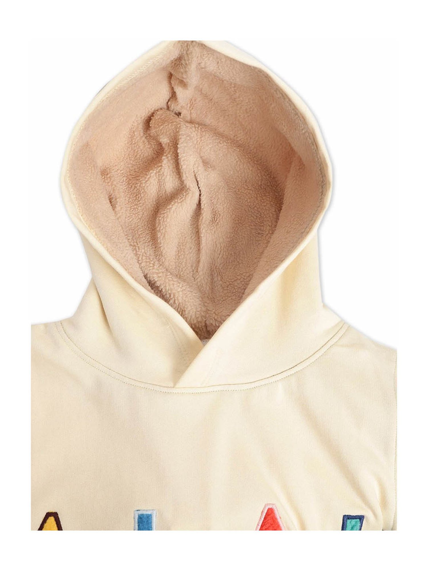 Cherry Crumble By Nitt Hyman Kids Off White & Navy Applique Hoodie