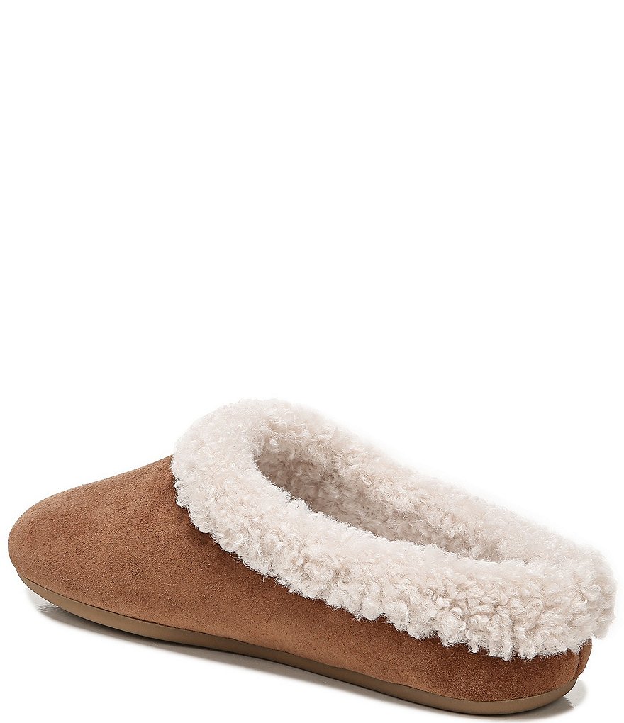 Zodiac Paloma Suede Faux Shearling Lined Slippers