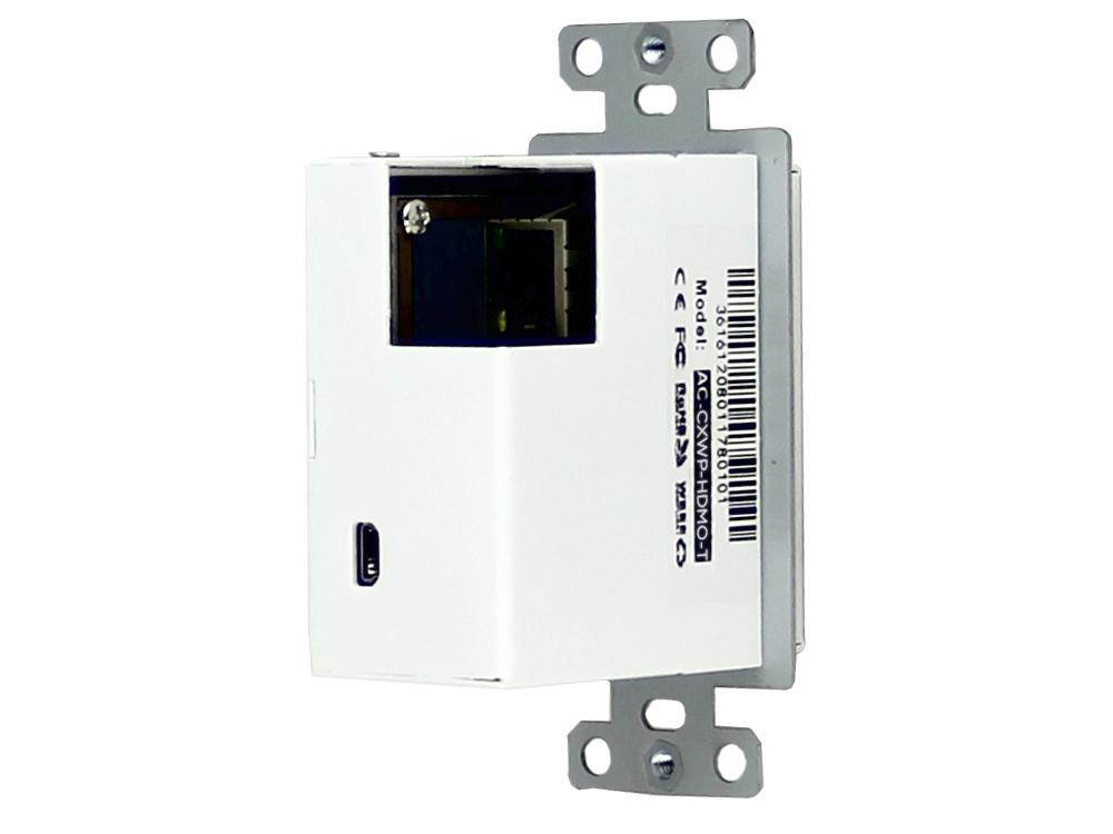 AVPro Edge AC-CXWP-HDMO-T 4K HDMI/HDBaseT Single Gang Decora Wall Plate Extender (Transmitter)/White