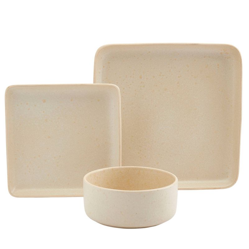 12pc Madison Dinnerware Set Cream - Tabletops Gallery