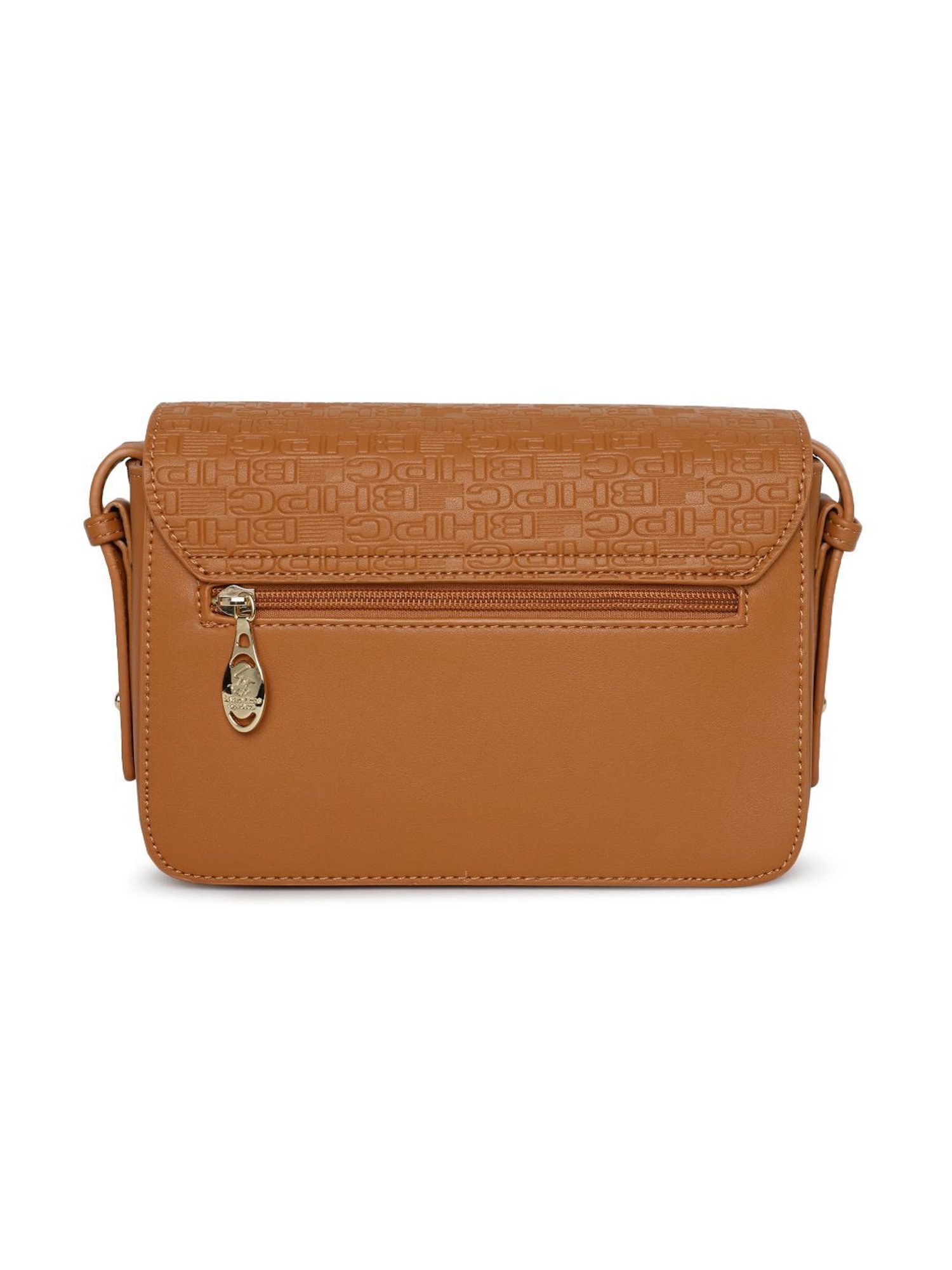Beverly Hills Polo Club Tan Textured Medium Cross Body Bag