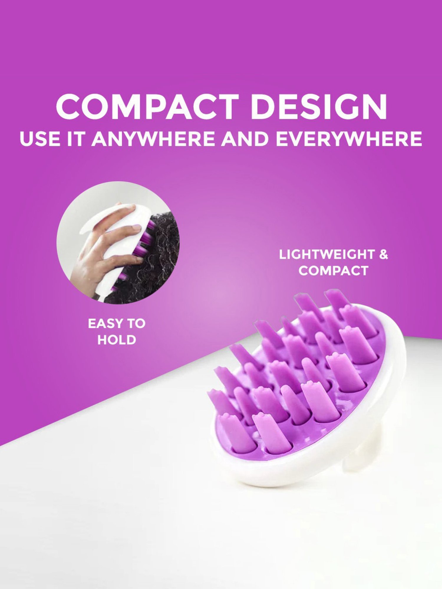 WINSTON Manual Hair Scalp Massager for Hair Growth & Head Massage