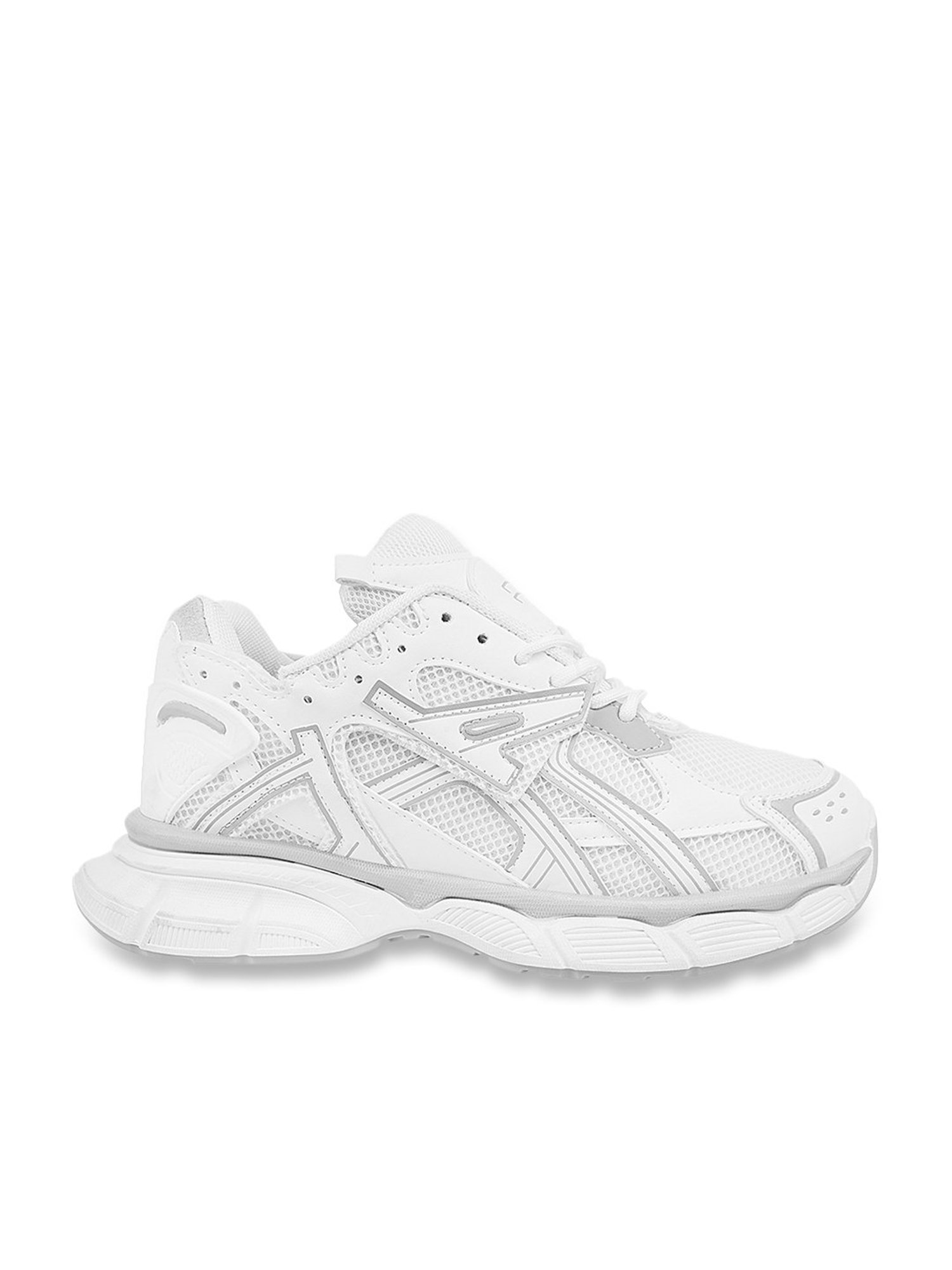 The White Pole Men's Light Grey Casual Sneakers