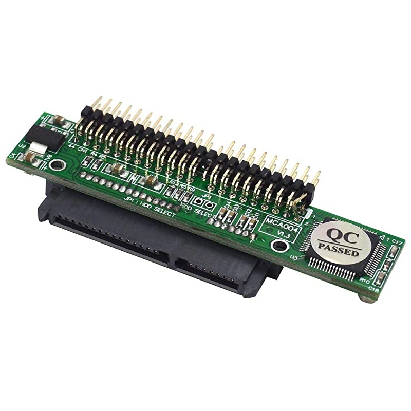 Laptop SATA to IDE Adapter, Convert 2.5 Inch Serial ATA HDD Hard Disk Drive or SSD to 44 Pin Male PATA Port (Parallel Type)