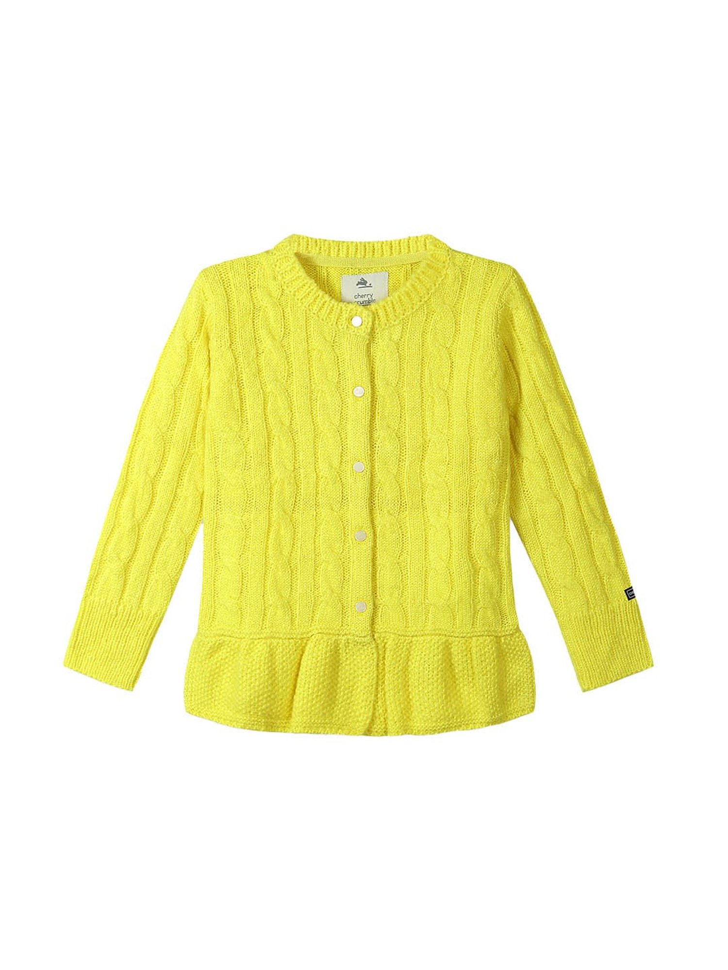 KIDS ONLY Maroon Textured Pattern Full Sleeves Sweater