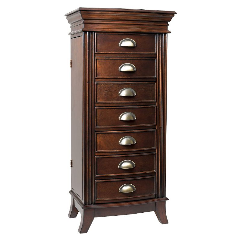 Hillary Jewelry Armoire Walnut - Hives & Honey