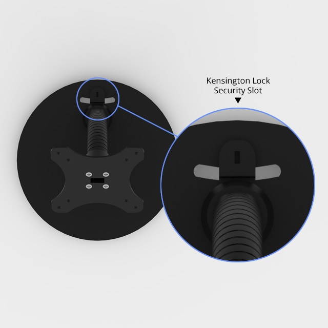 VidaMount Black Home Button Covered Enclosure and Portable Flexible Stand [Bundle] compatible with iPad 2/3/4