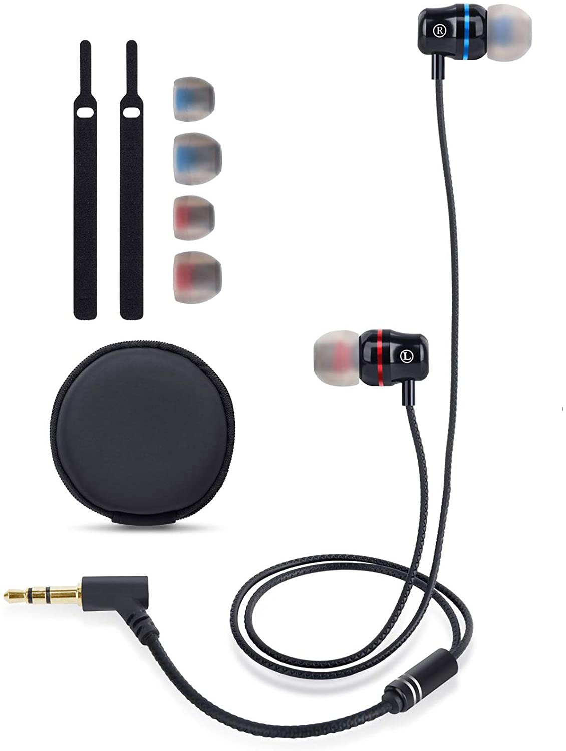 Headphones for Oculus Quest 2 VR Headset Noise-Isolating in-Ear Earphones with 3D 360 Degree Sound and Custom Silicone Earbuds Caps (White)