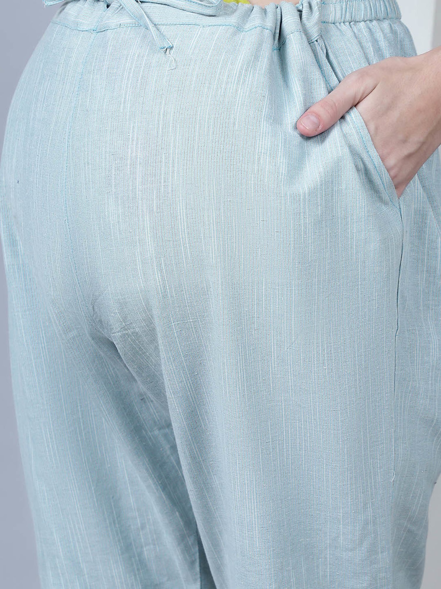Moms Maternity Sea Green Maternity Trousers