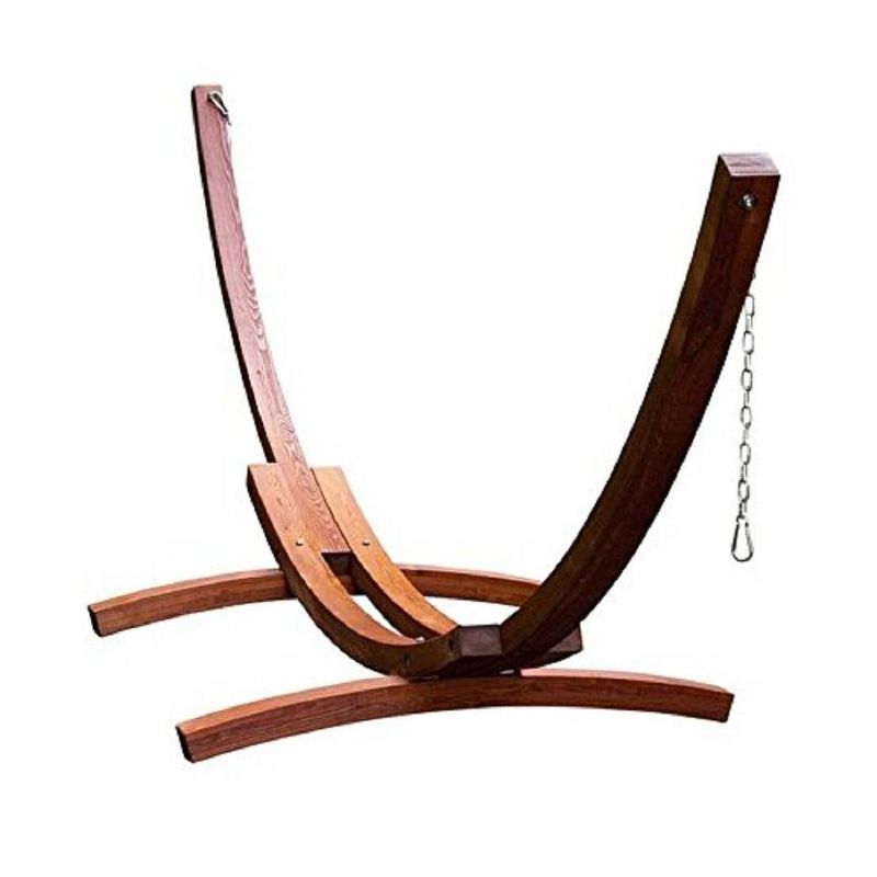 15' Wooden Arc Hammock Stand - Sol Living